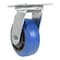 Vestil Elastic Rubber Swivel Caster 5 In. Diameter x 2 In. Width 550 Lb. Capacity Blue/Black CST-BB-5X2ER-S - alternate 9